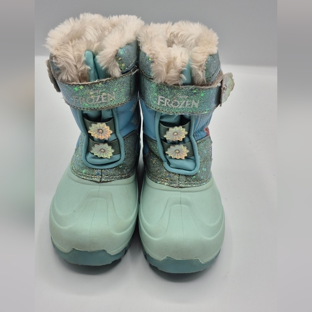 Disney Frozen Kids Boots - Blue and White